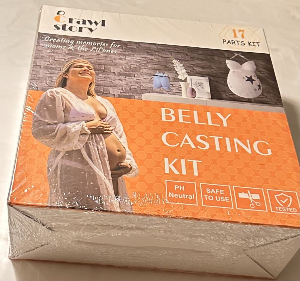 Crawl Story Belly Cast Kit Pregnancy-Baby Casting Deluxe Paint-Casting NEW